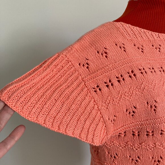 Flamingo Tee Hand knit Small/Medium - Picture 2 of 10